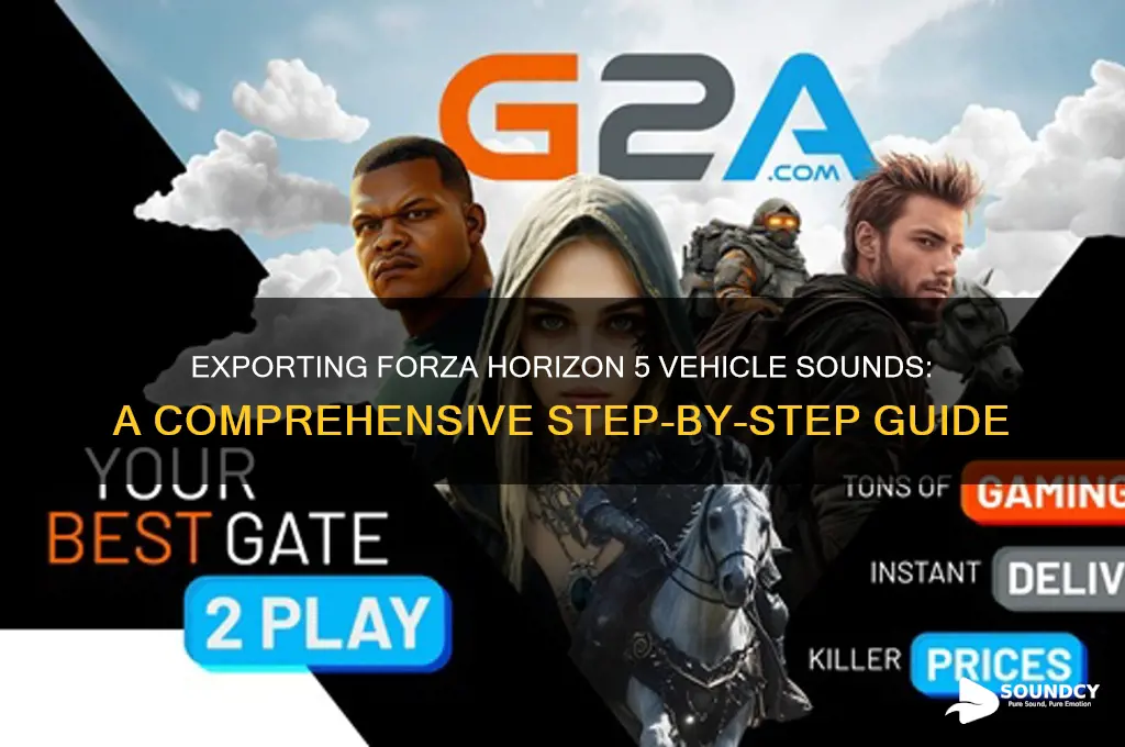 how to export vehicle sounds from forza horizon 5