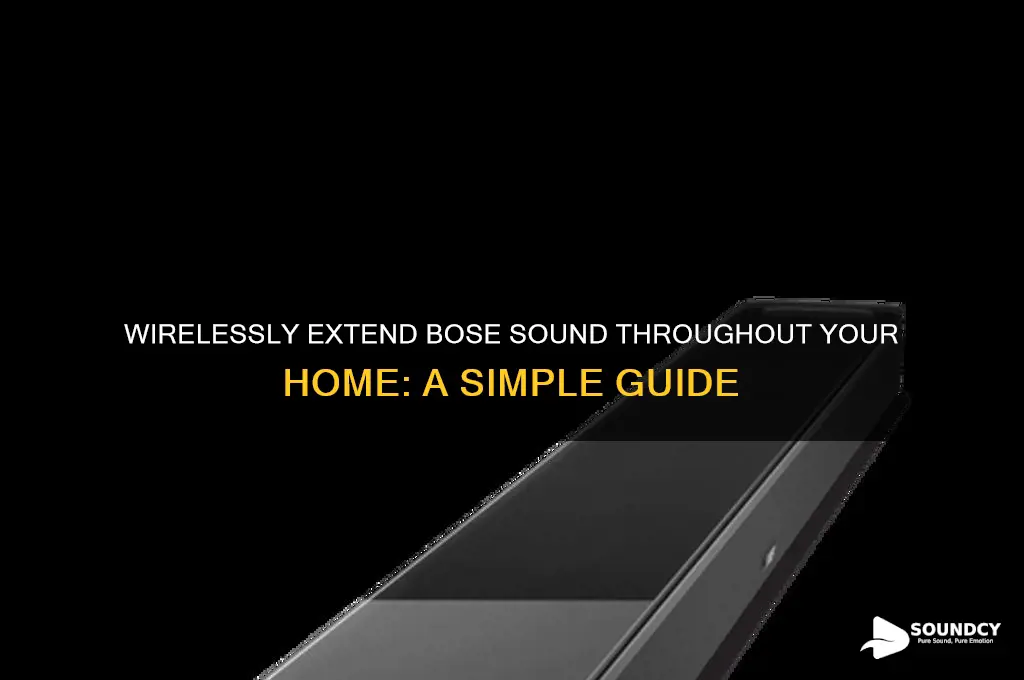 how to extend bose sound into other rooms wirelessly