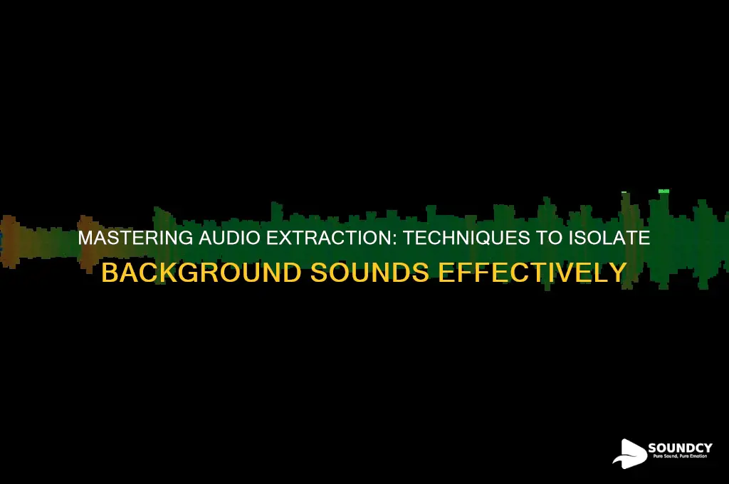 how to extract background sound