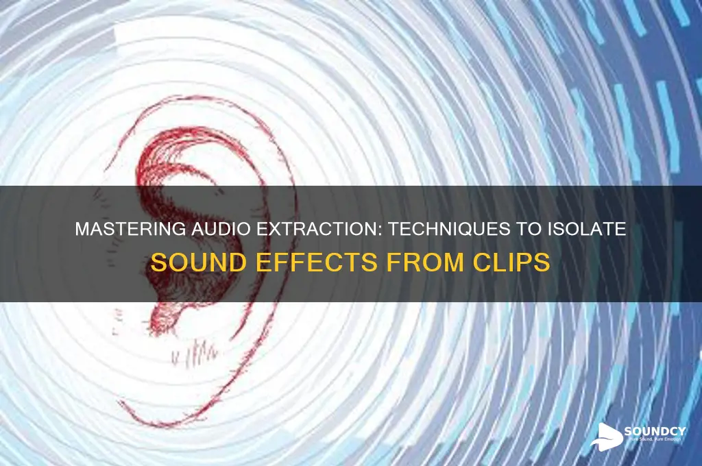 how to extract sound affects from an audio clip