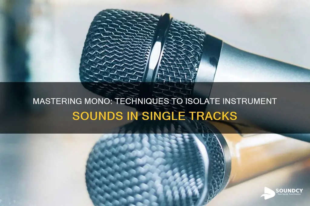 how to extract sounds from insturments in mono track