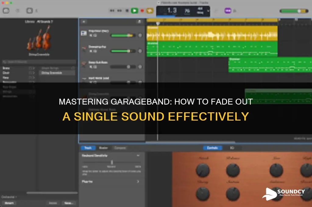 how to fade on garage band only one sound