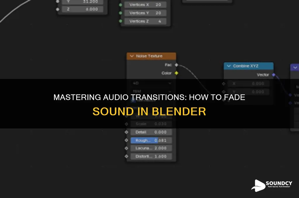 how to fade sound blender