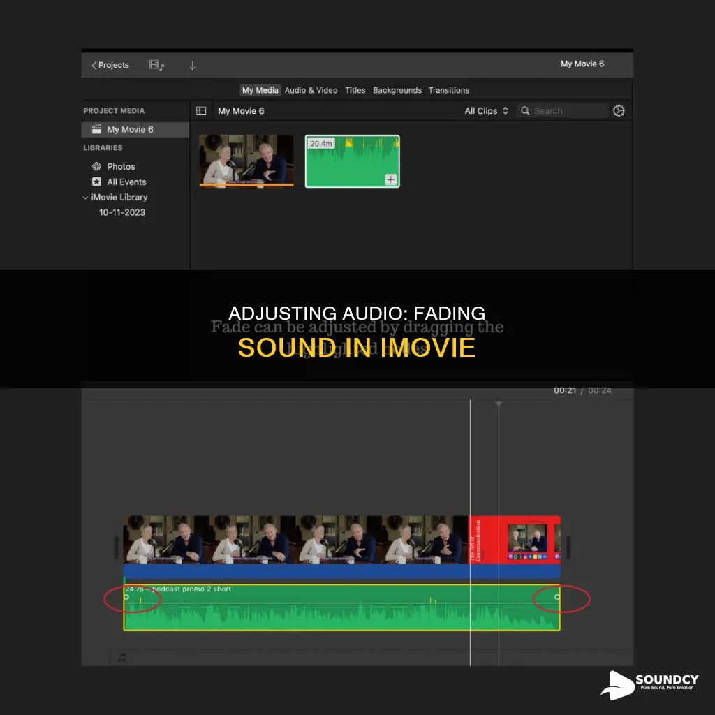 how to fade sound on imovie