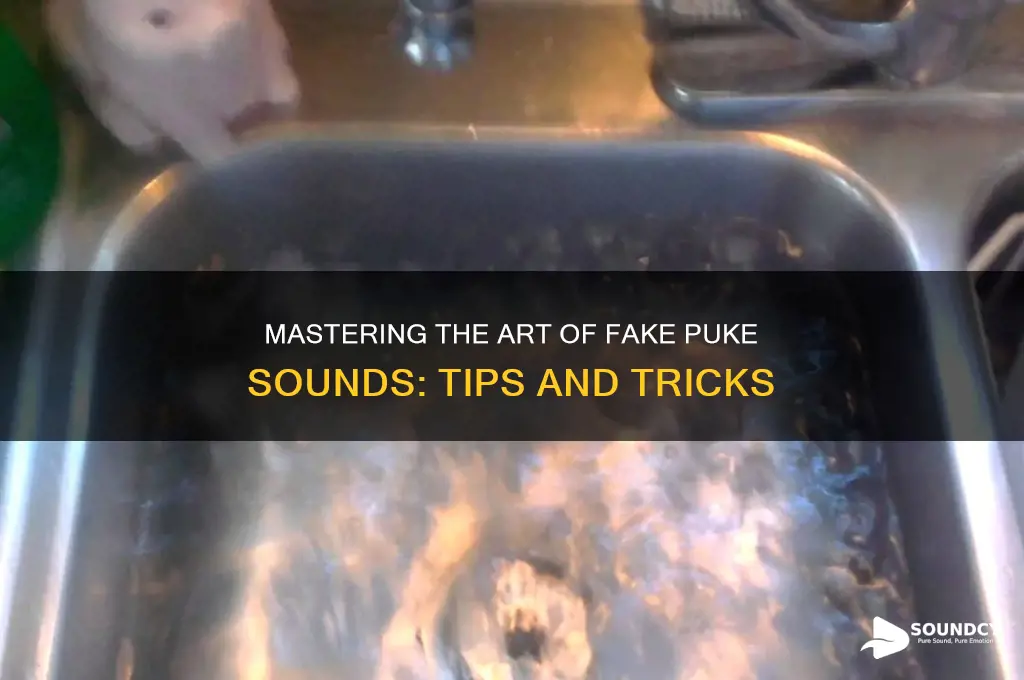 how to fake puke sounds
