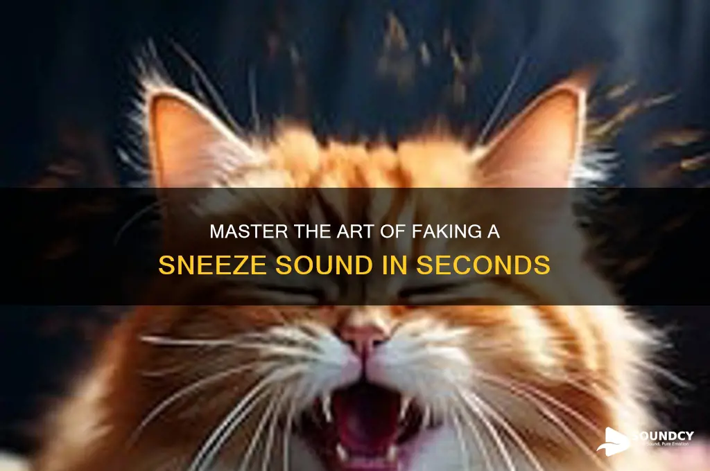 how to fake sneeze sound