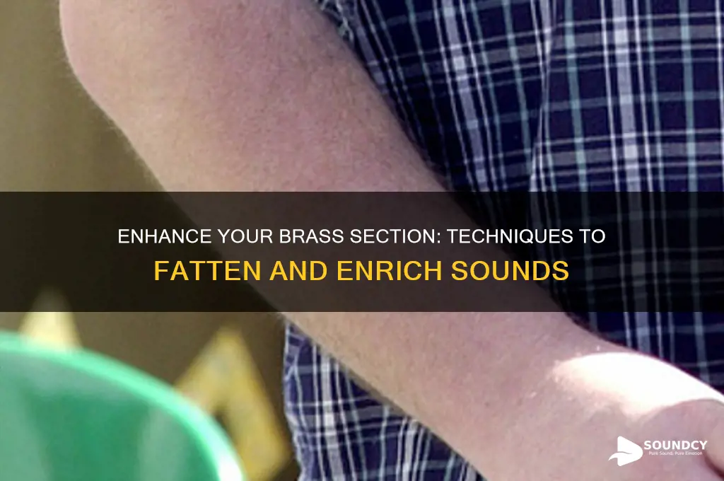 how to fatten brass sounds