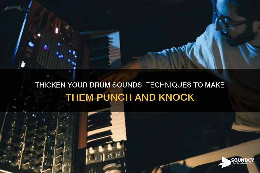 how to fatten drum sounds and have them knock