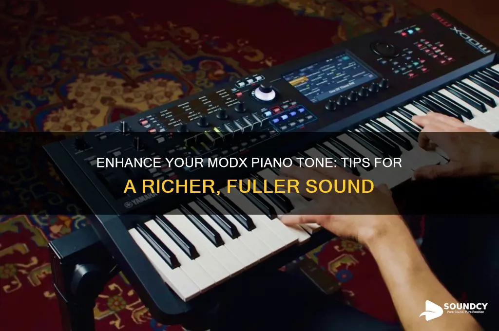 how to fatten the piano sound on the modx