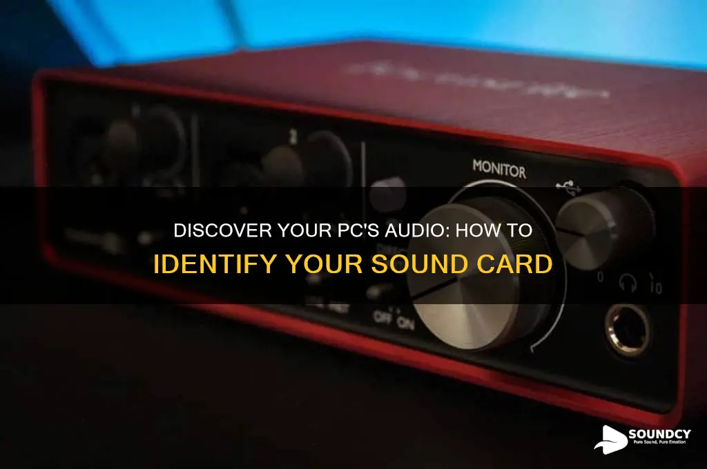 how to figure out what ur sound card is
