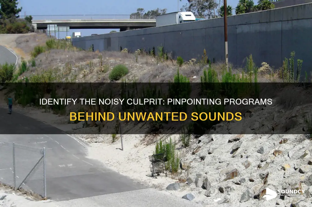 how to figure out which program is making sounds