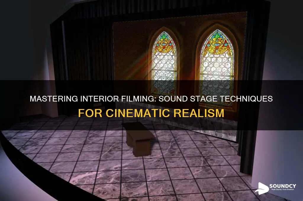 how to film an interior in a sound stage