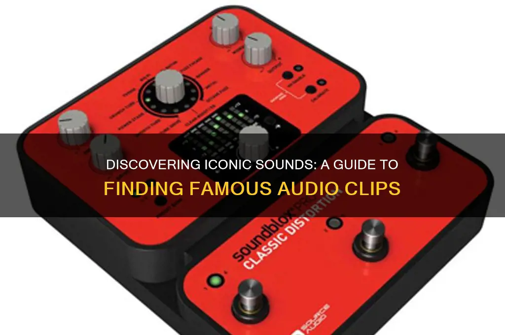 how to find famous sounds