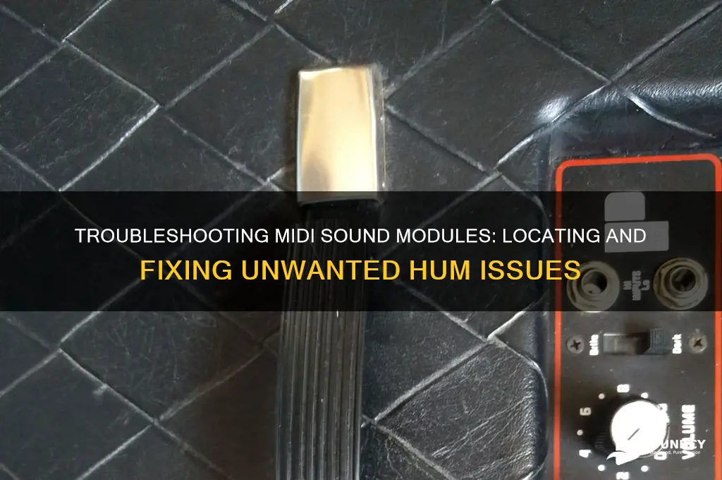 how to find hum on a midi sound module