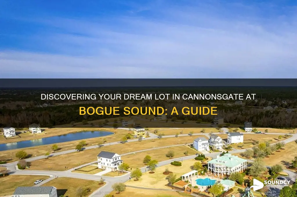 how to find lots in cannonsgate at bogue sound