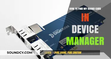 Locate Your Sound Card in Device Manager: A Quick Guide