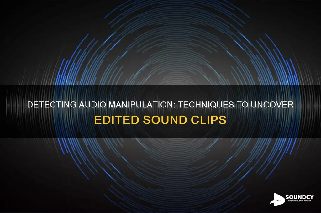 how to find out when someone manipulated sound clip