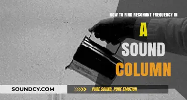 Discovering Resonant Frequencies in Sound Columns: A Step-by-Step Guide