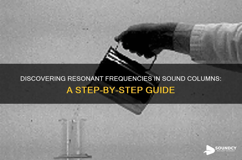 how to find resonant frequency in a sound column