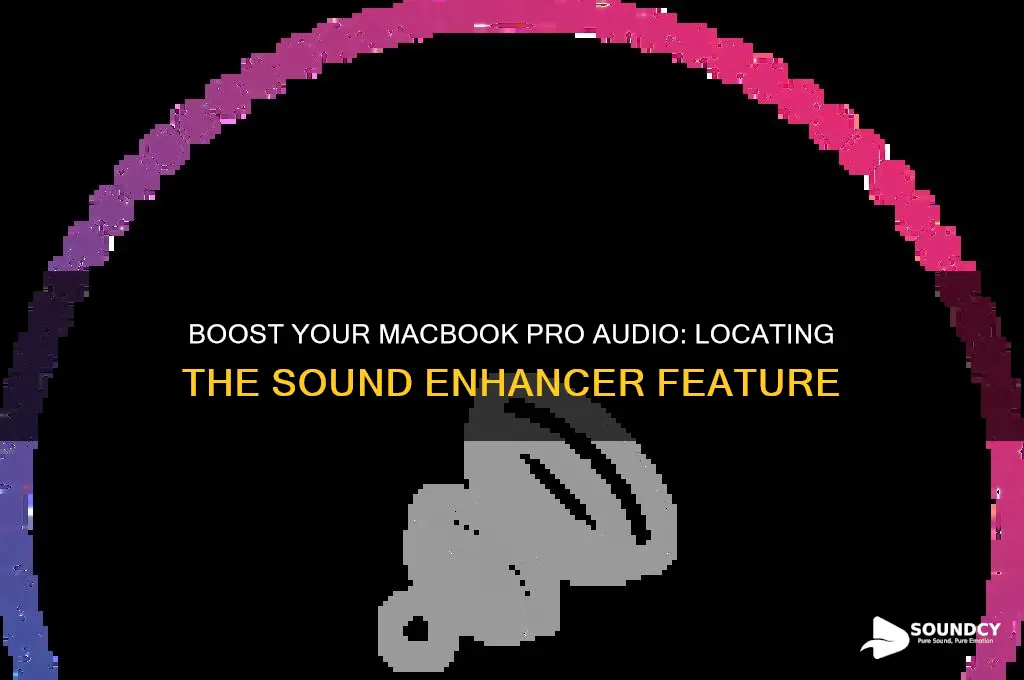 how to find sound booster on a macbook pro