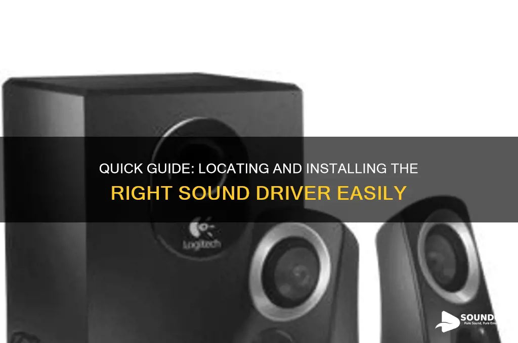 how to find sound driver