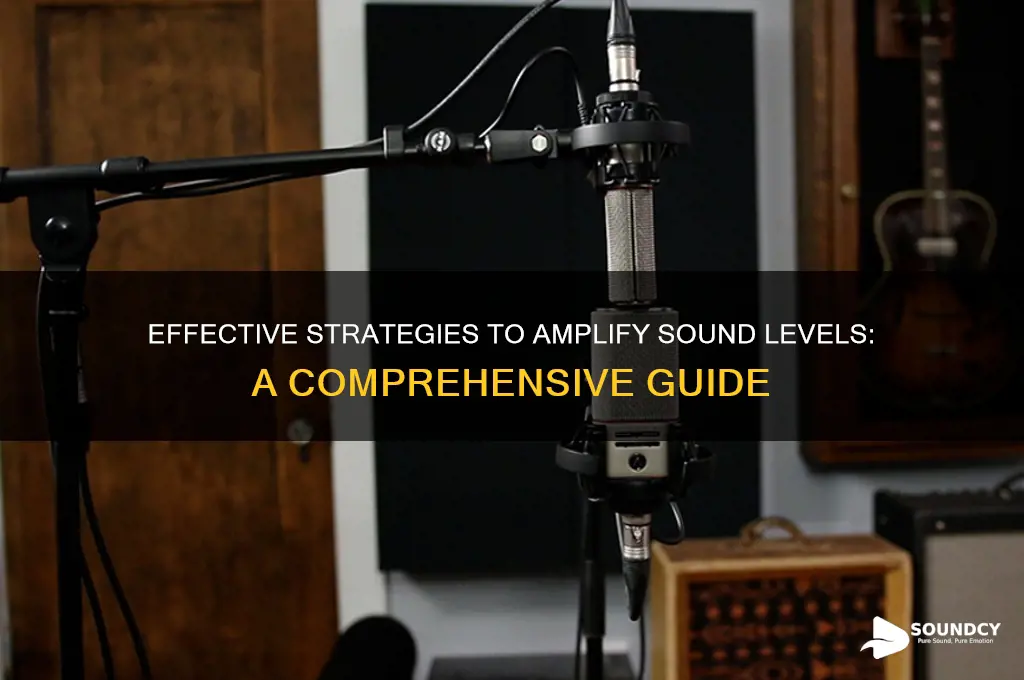 how to find sound increase