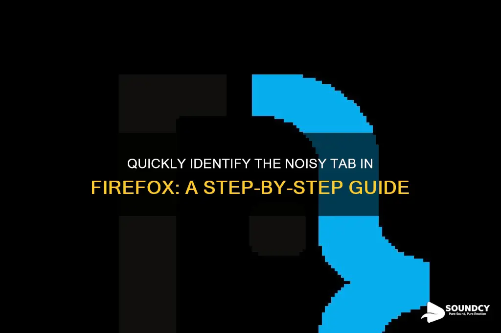 how to find which tab is making sound firefox