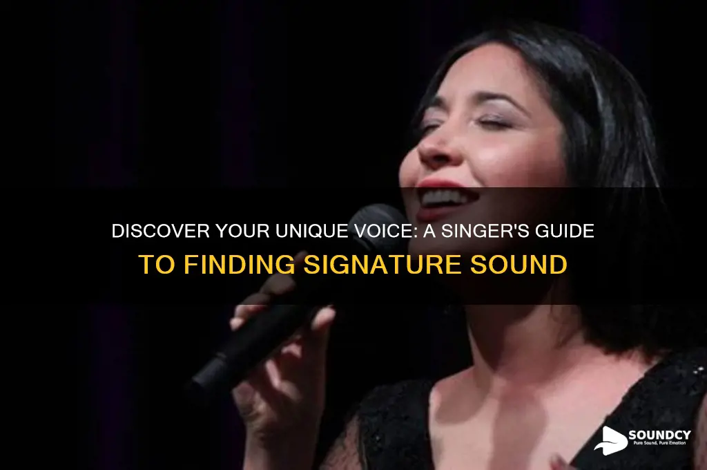 how to find your own sound as a singer