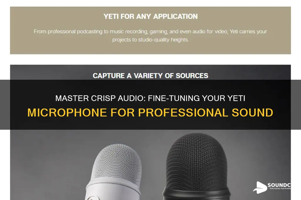 how to fine tune yeti microphone to sound crisp
