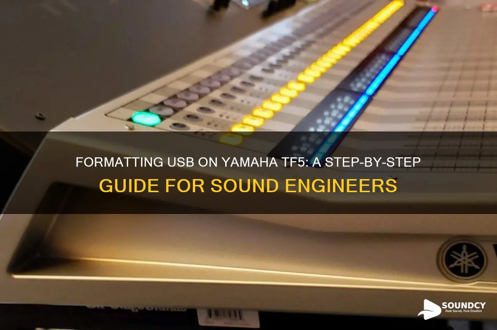 how to firmat usb on yamaha tf5 sound board