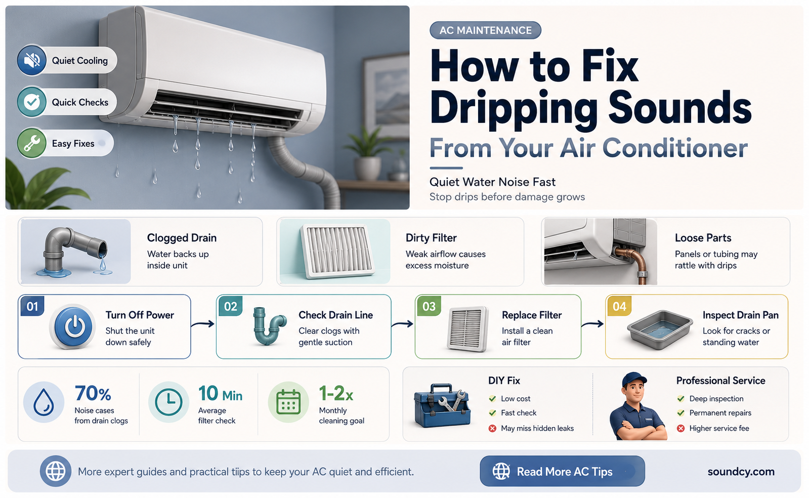 do air conditioner making dripping sound