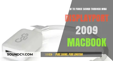 Force Audio via Mini DisplayPort on 2009 MacBook: A Guide