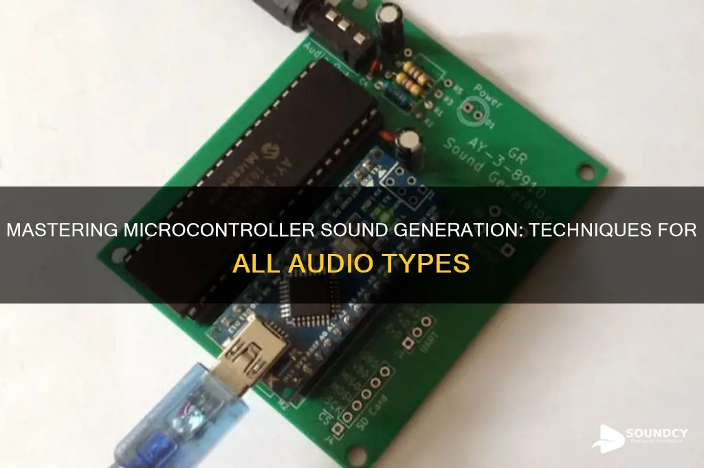 how to generate all types of sounds from microcontroller