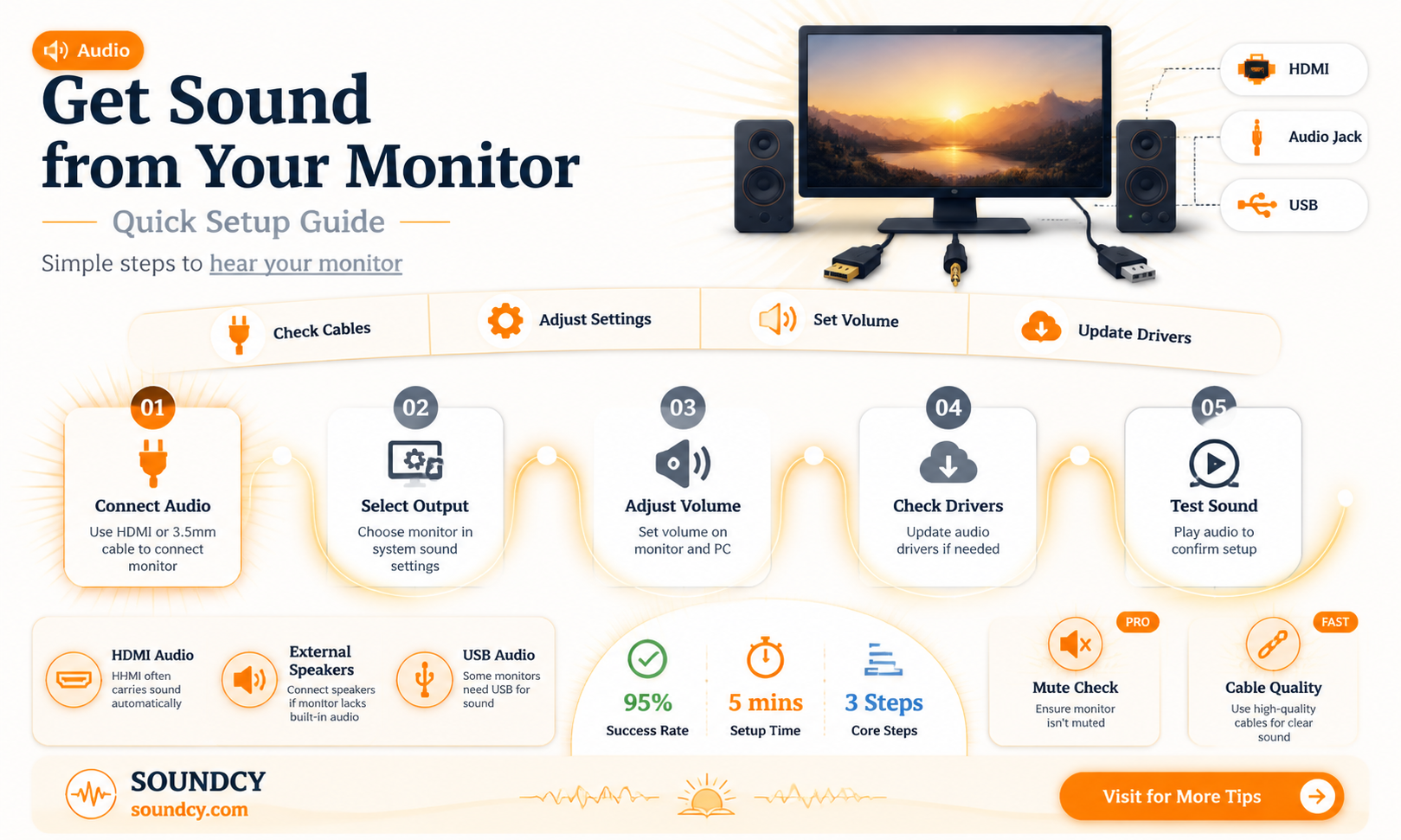 are monitors supposed to have sound