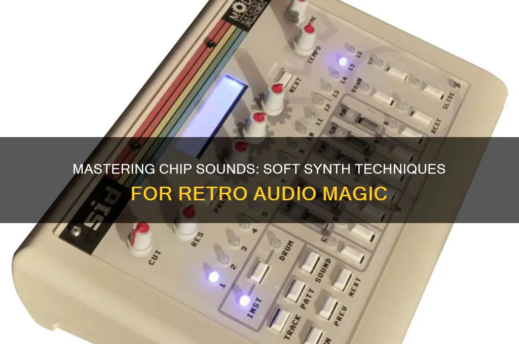 how to gety chip sounds on a soft synth