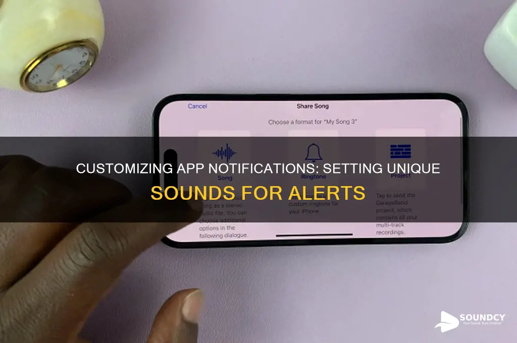 how to give an app a specific notification sound