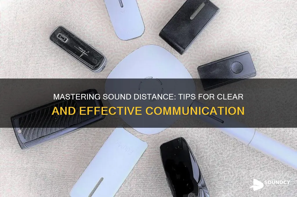 how to give sound distance