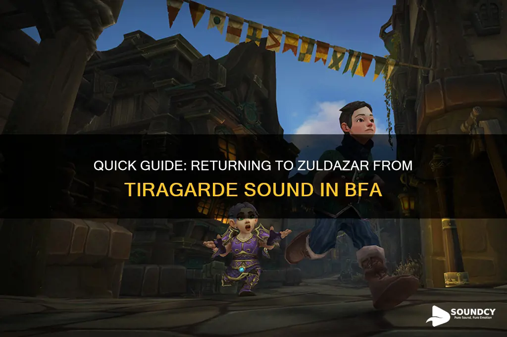how to go back to zuldazar from tirigarde sound