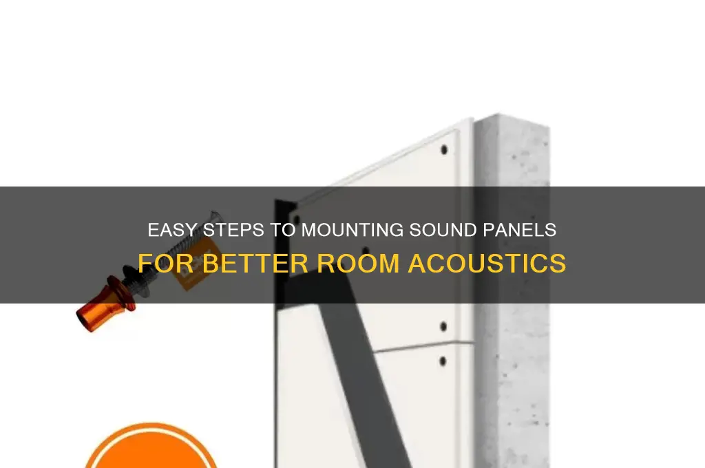 how to hang a sound panel on a wall