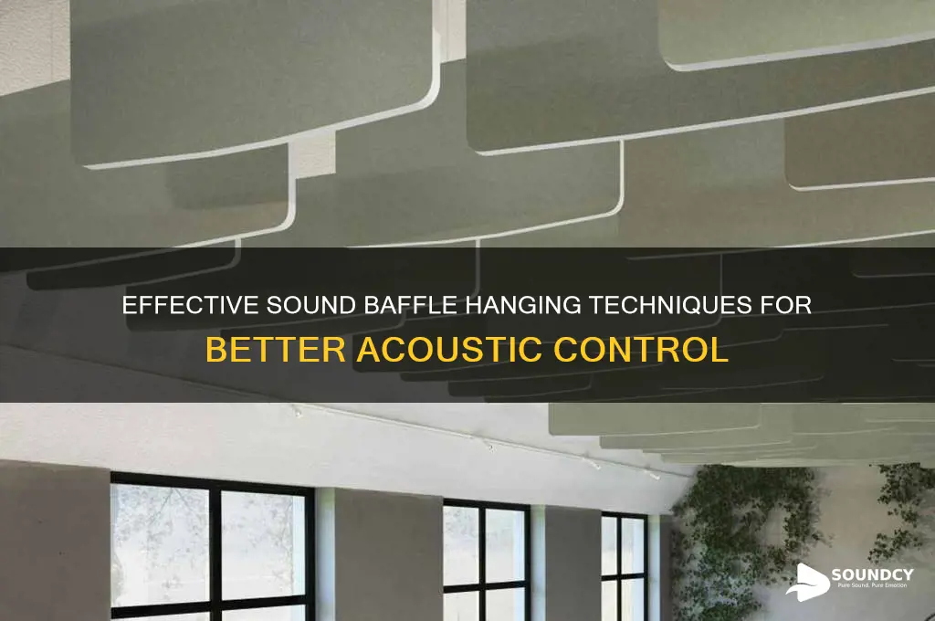 how to hang sound baffles