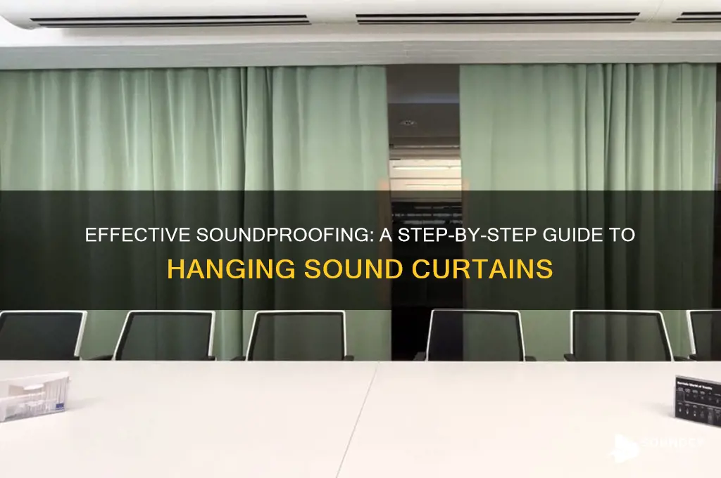 how to hang sound curtains