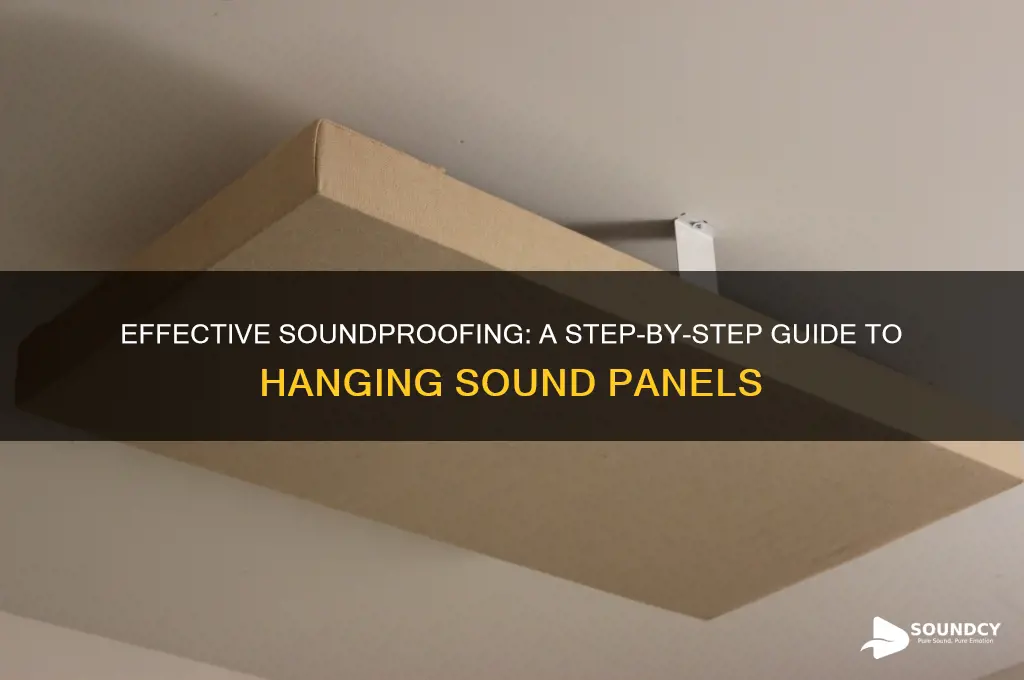 how to hang sound panels