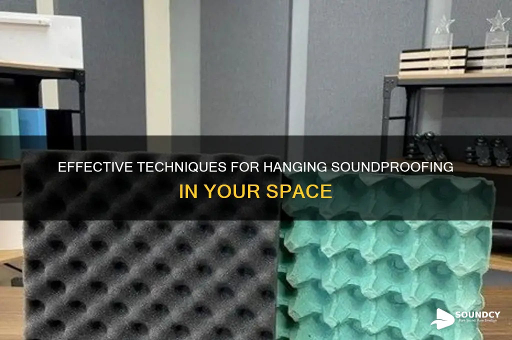 how to hang sound proofing