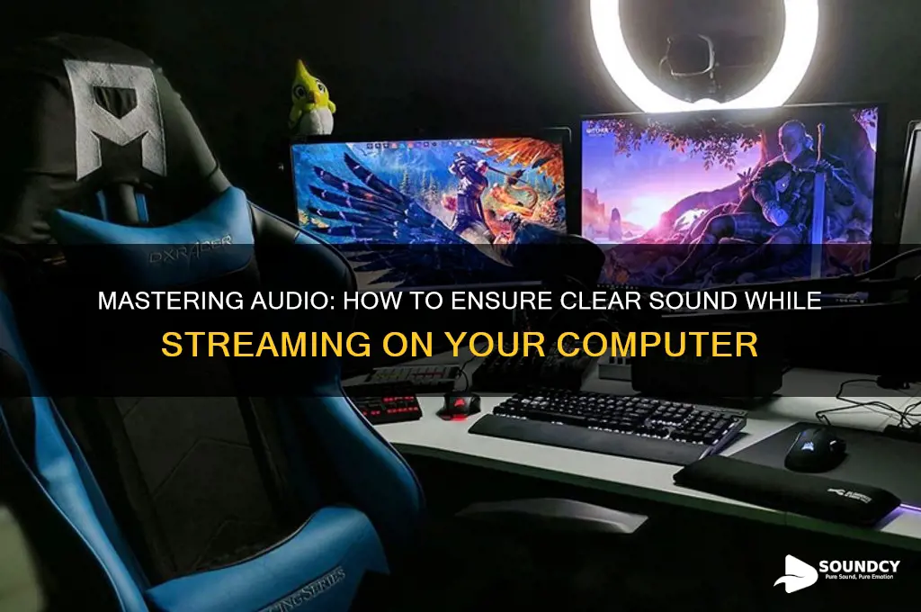 how to havce sound in your computer while streaming