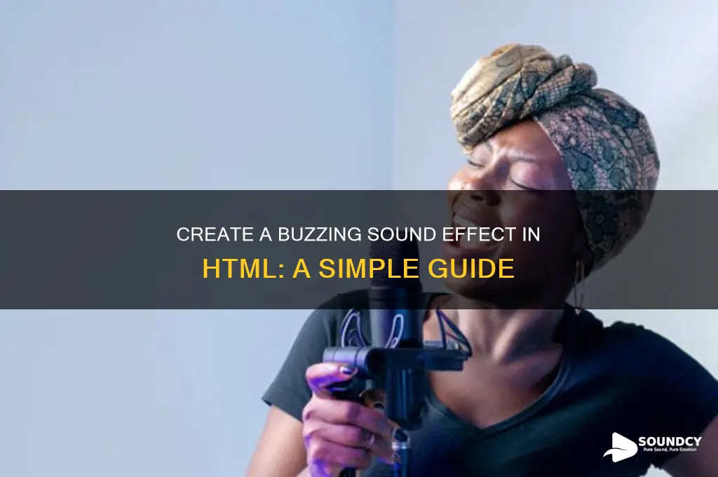 how to have a buzzing sound in your html