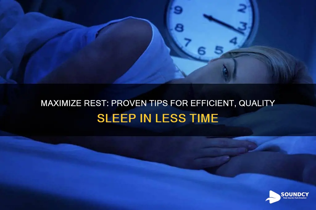 how to have a sound sleep in less time