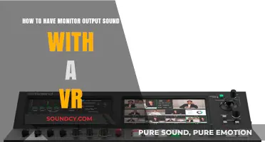 Enhance VR Experience: Monitor Audio Output Setup Guide