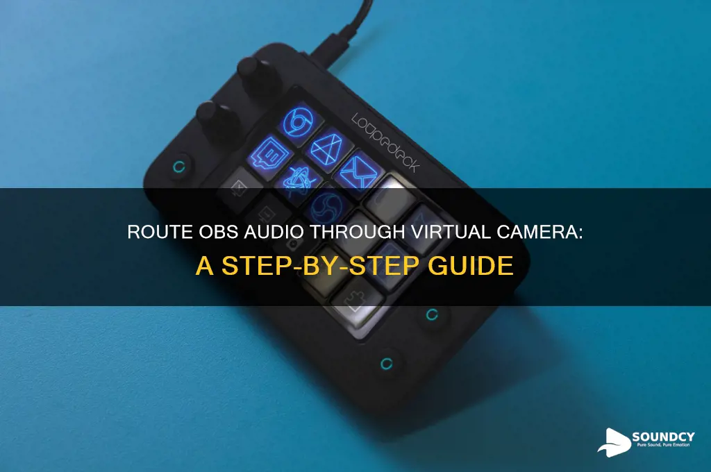 how to have obs sound come from virtual camera