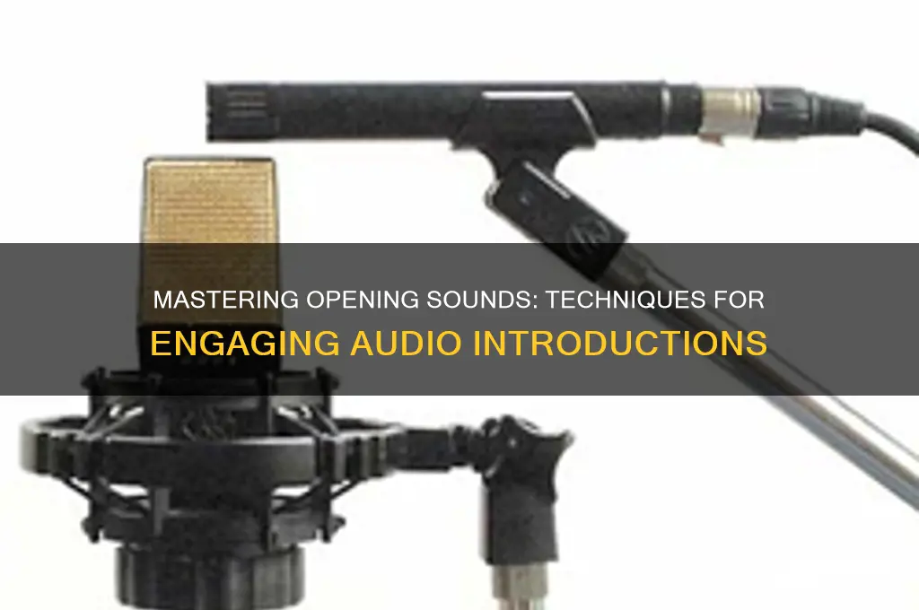 how to have opening sounds