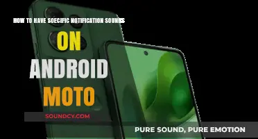 Customize Android Moto Notifications: Set Specific Sounds Easily